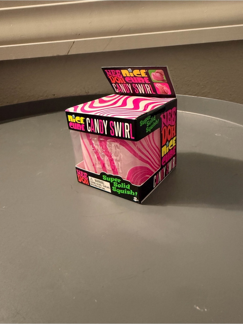 NeeDoh Nice Cube Candy Swirl Holiday Squishy RARE HTF